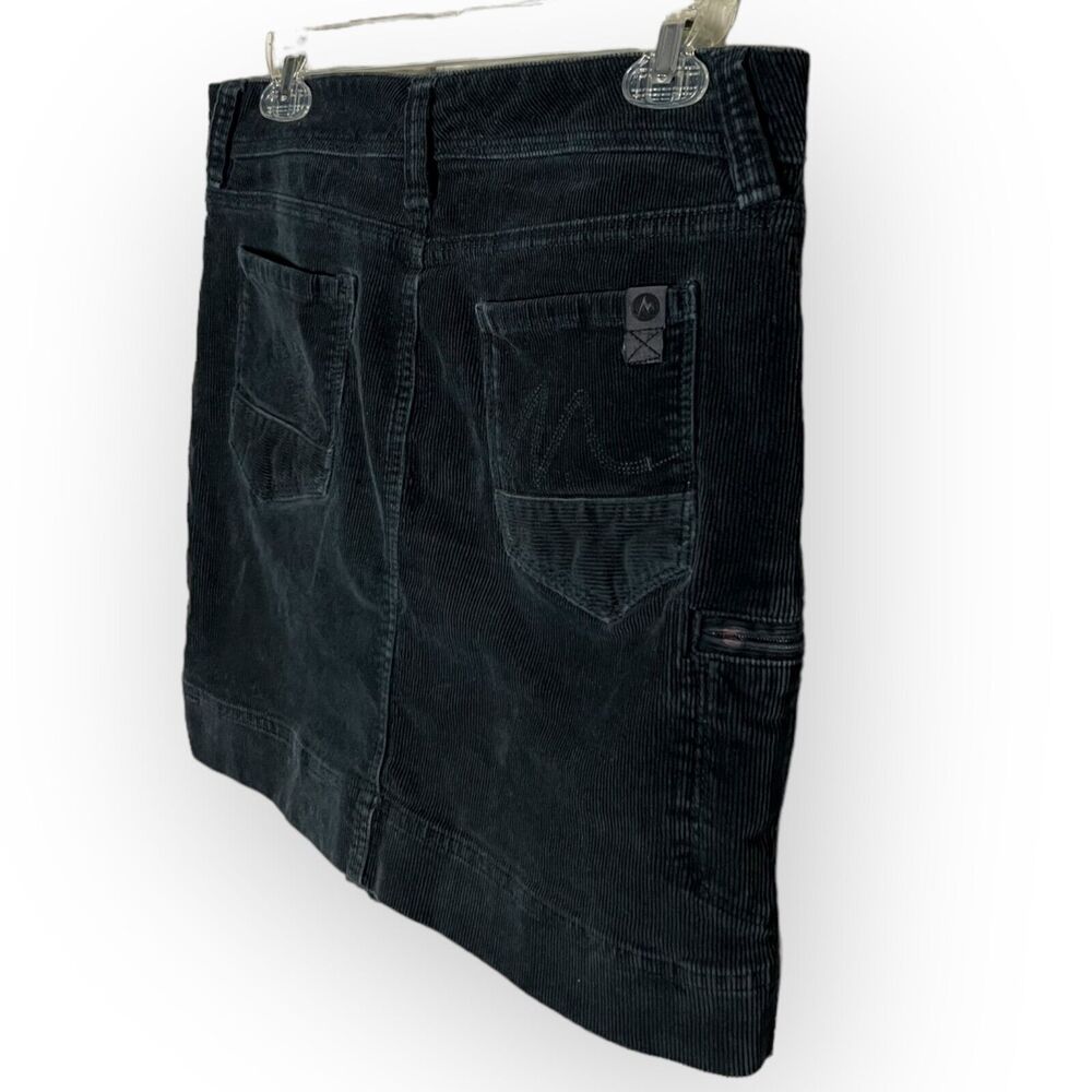 Marmot Women's Ashley Dark Blue Corduroy Retro Jean Style Mini Skirt Size 8 - Picture 11 of 14
